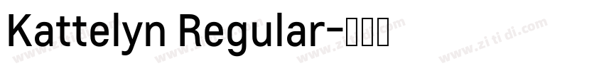 Kattelyn Regular字体转换